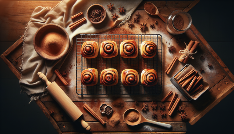 Fresh cinnamon rolls baked with Vietnamese cinnamon